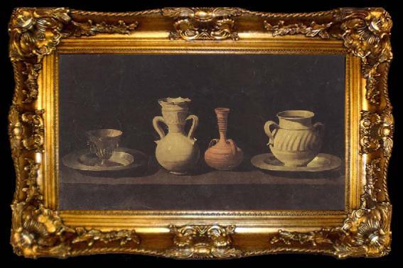 framed  Francisco de Zurbaran Still Life with Pottery, ta009-2